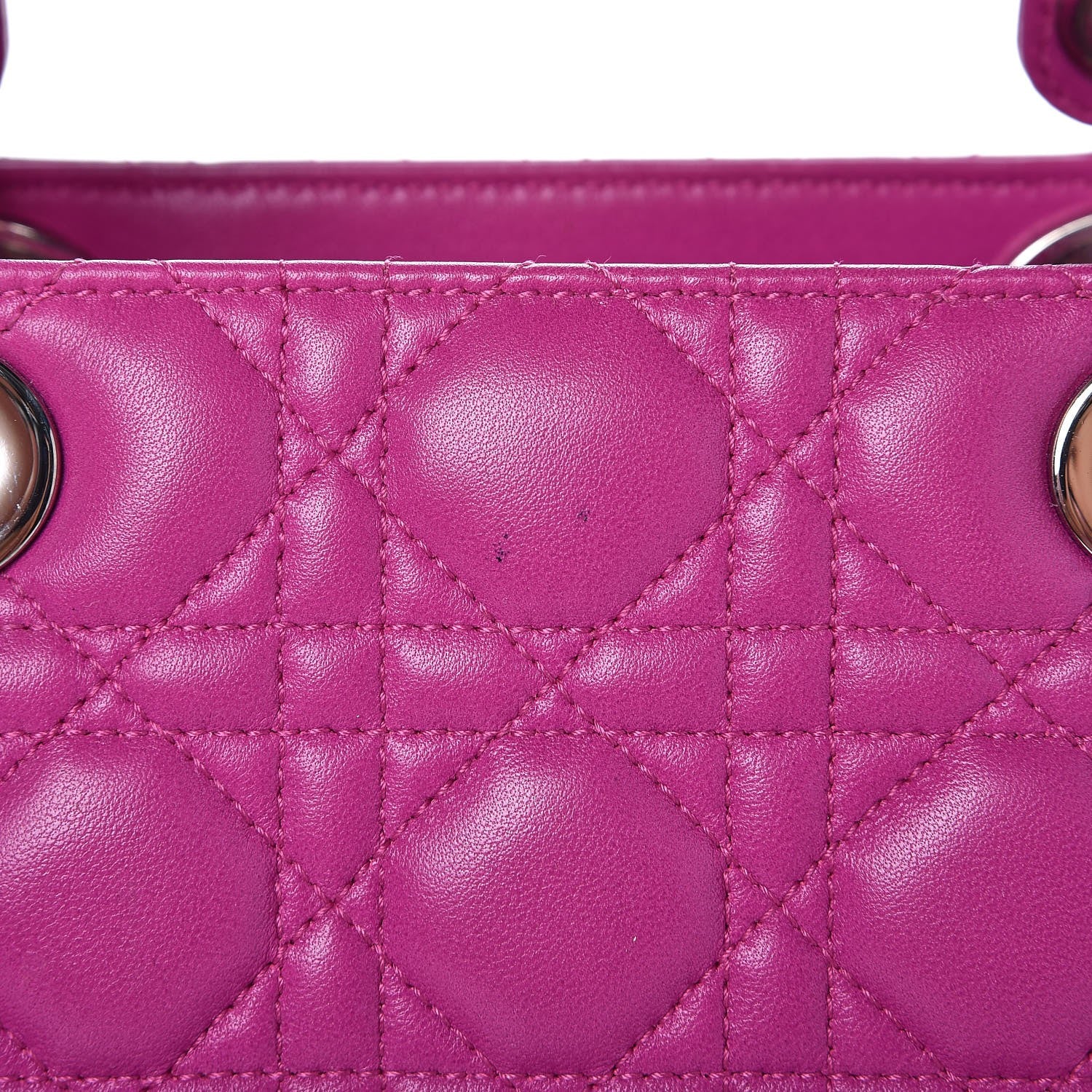 Christian Dior Lambskin Cannage Medium Lady Dior Pink 8 of 8