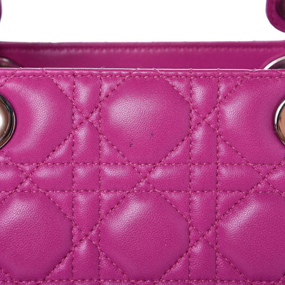 Christian Dior Lambskin Cannage Medium Lady Dior Pink 8 of 8
