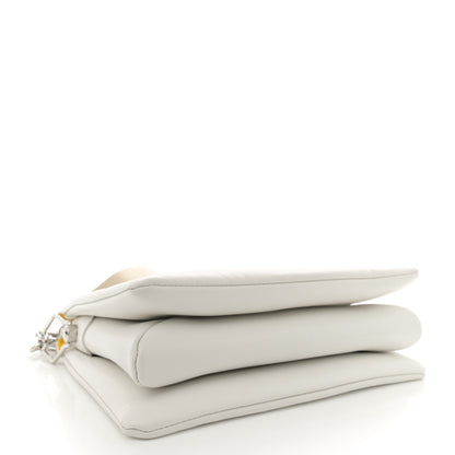 Louis Vuitton LV x YK Lambskin Embossed Monogram Coussin PM White 4 of 11