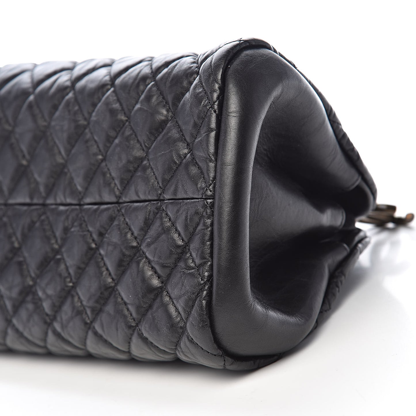 Aged Calfskin Medium Just Mademoiselle Black