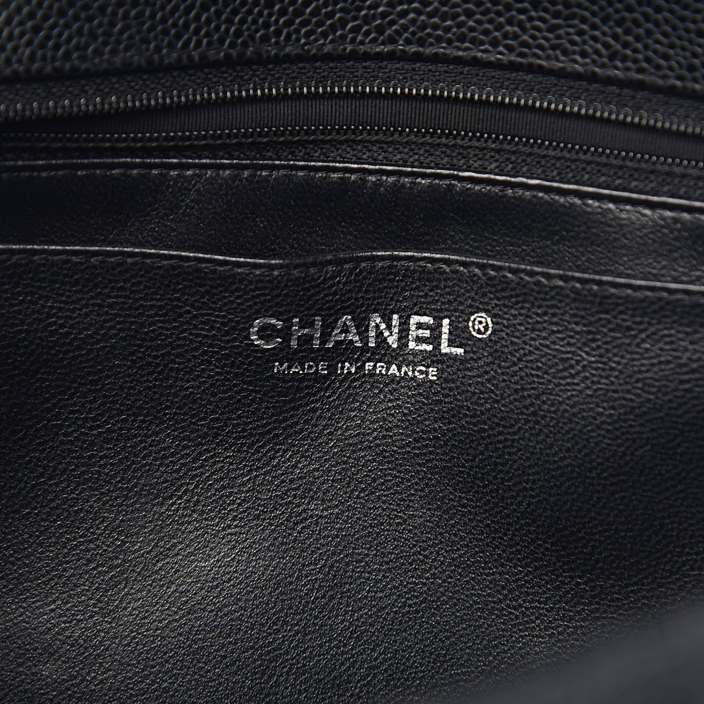 Caviar Quilted Jumbo Single Flap Black