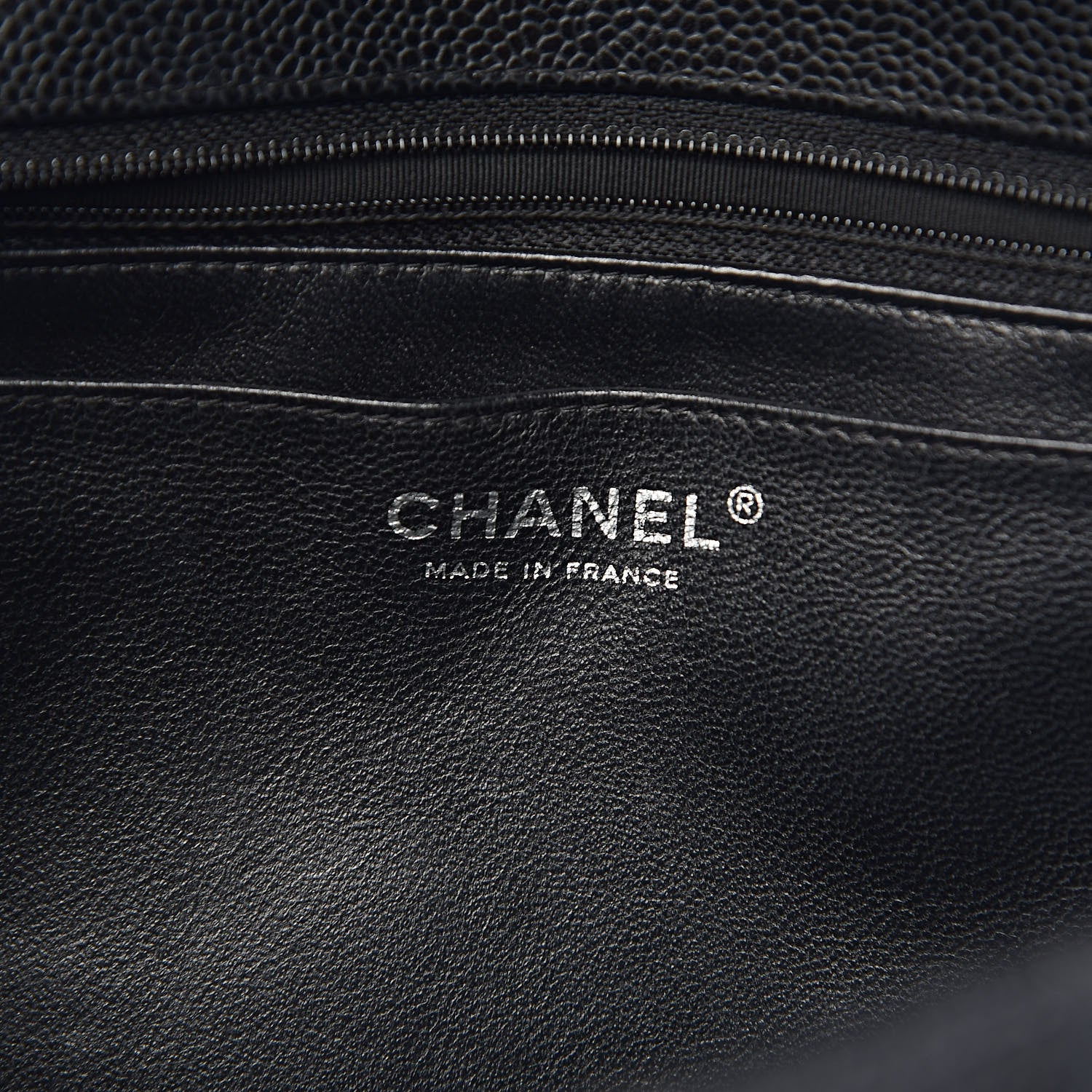 Chanel Caviar Quilted Jumbo Single Flap Black 6 of 10