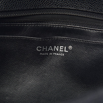 Chanel Caviar Quilted Jumbo Single Flap Black 6 of 10