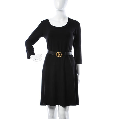 Gucci Moon Calfskin Double G 30mm Belt 105 42 Black 2 of 6