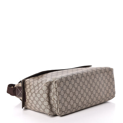 Gucci GG Plus Monogram Messenger Diaper Bag Dark Brown 5 of 12