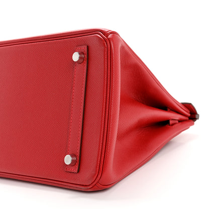 Hermes Epsom Birkin 30 Rouge Casaque 8 of 13