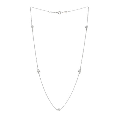 Tiffany Platinum Diamond Elsa Peretti .70ctw Diamonds by the Yard 5 Station Necklace 3 of 5