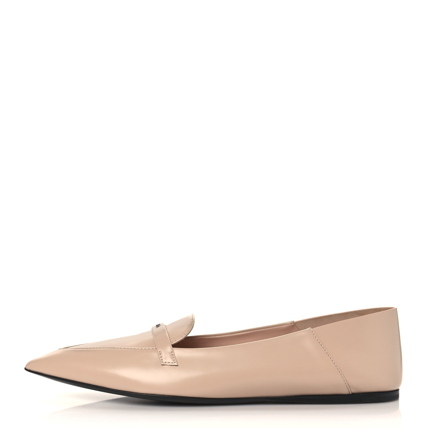 Prada Spazzolato Logo Loafer 39.5 Cipria 1 of 8