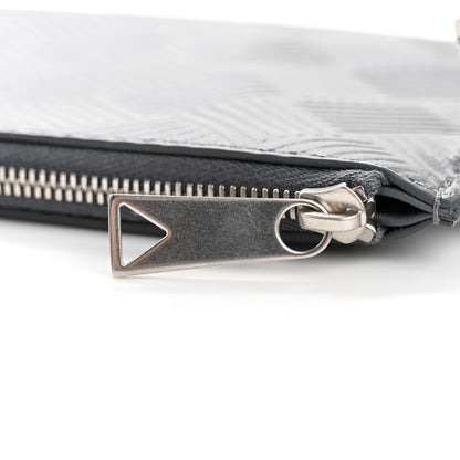 Bottega Veneta Debossed Calfskin Mens Bill Pouch Thunder 8 of 8