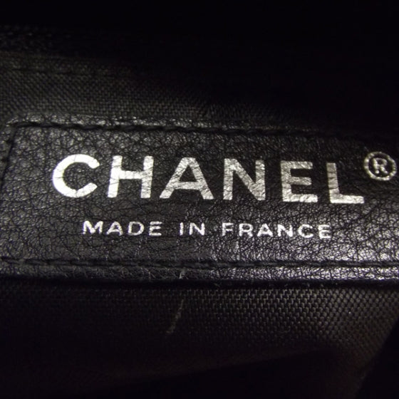 Chanel Calfskin Quilted Large Cambon Bowler Beige Black 8 of 11