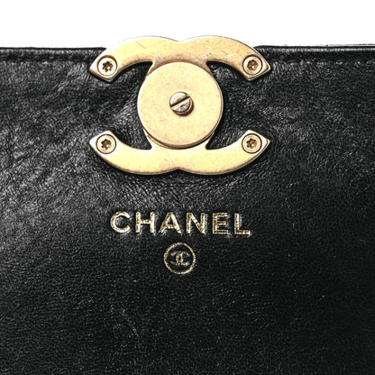 Chanel Lambskin Quilted Flap Chain Belt Bag Black 6 of 12