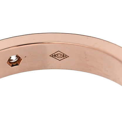 Cartier 18K Pink Gold Diamond 3mm C De Cartier Wedding Band Ring 56 7.75 4 of 7