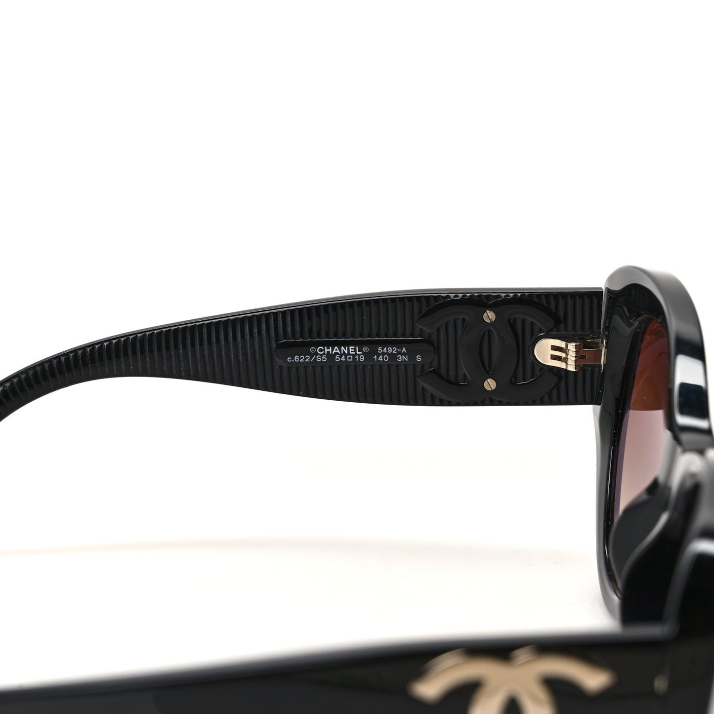 Acetate Butterfly Large CC Sunglasses 5492 Black