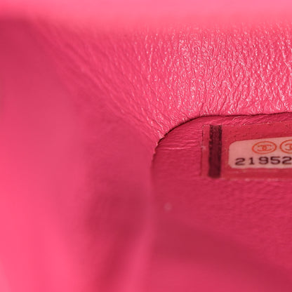 Chanel Lambskin Quilted Mini Rectangular Flap Fuchsia 7 of 21