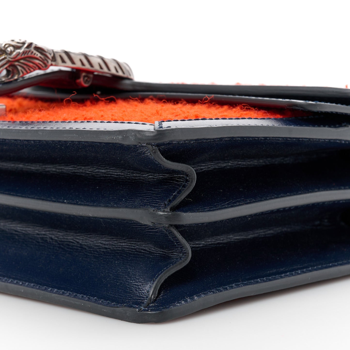 Casy Wool Azalea Calfskin Dionysus Shoulder Bag Bitter Blue