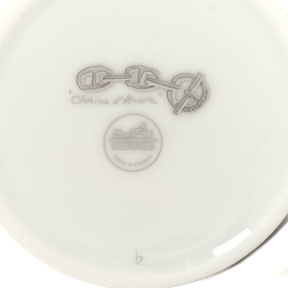 Hermes Porcelain Platinum Chaine d'Ancre Tea Cup and Saucer Set of 2 7 of 11