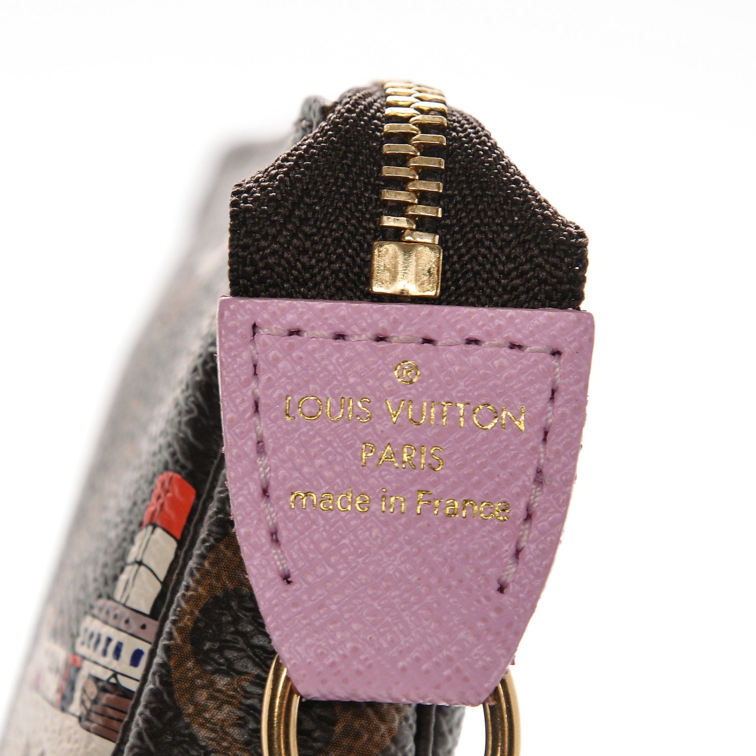 Louis Vuitton Monogram 2016 Christmas Animation Mini Pochette Accessories Rose Ballerine 5 of 6