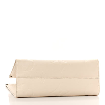 Louis Vuitton Empreinte Monogram Giant Onthego MM Creme 6 of 16