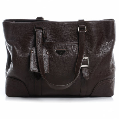 Prada Vitello Daino Shoulder Bag Bruciato 1 of 7