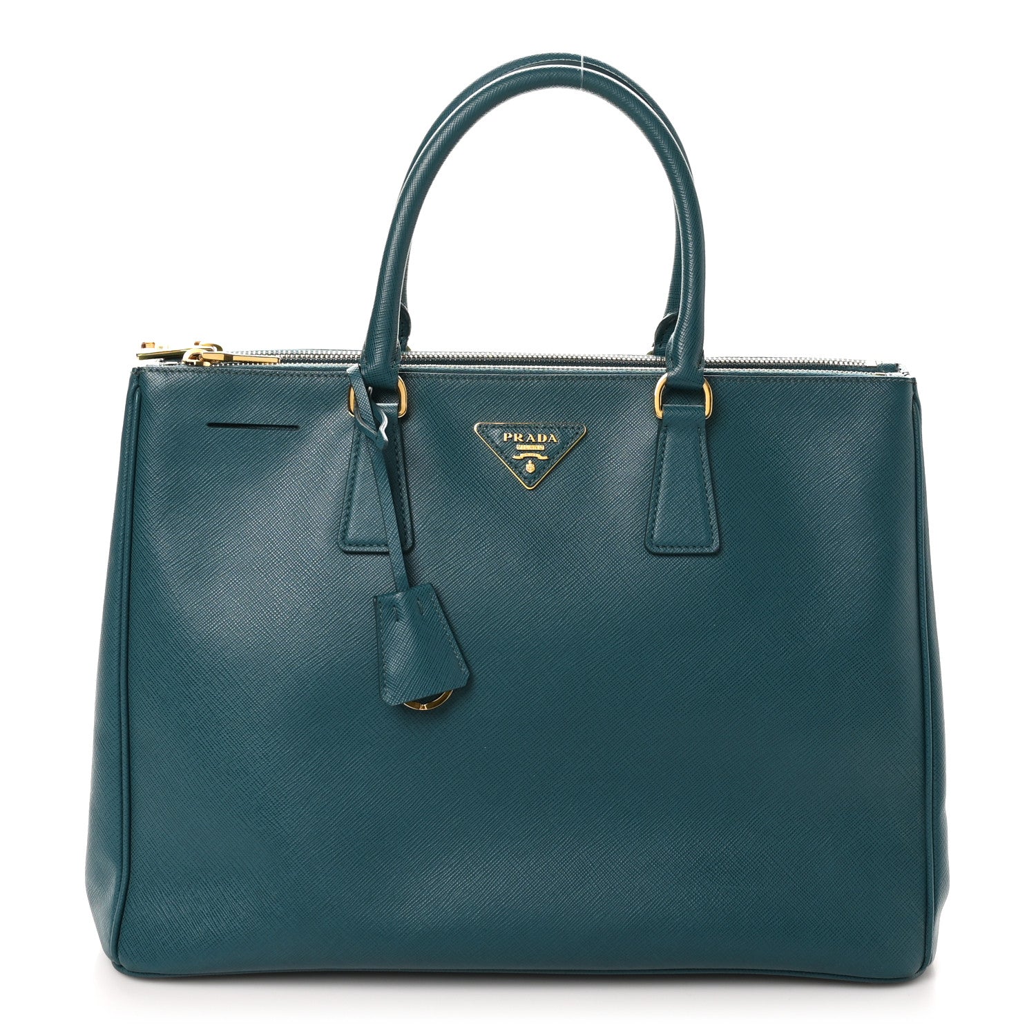 Prada Saffiano Lux Large Galleria Double Zip Tote Ottanio 1 of 10
