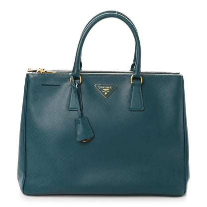 Prada Saffiano Lux Large Galleria Double Zip Tote Ottanio 1 of 10