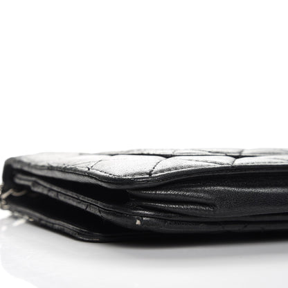 Chanel Lambskin Quilted Wallet On Chain WOC Black 16 of 19