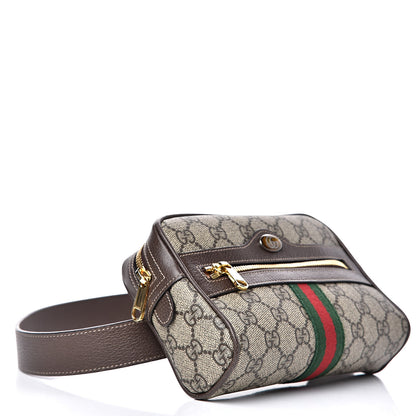 Gucci GG Supreme Monogram Web Small Ophidia Belt Bag 95 38 Dark Brown 4 of 11