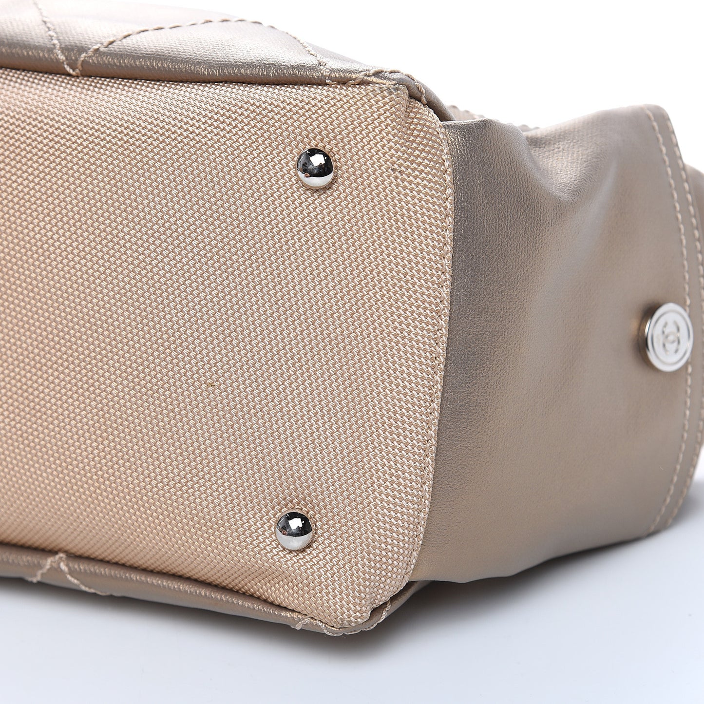 Coated Canvas Paris Biarritz Hobo Gold
