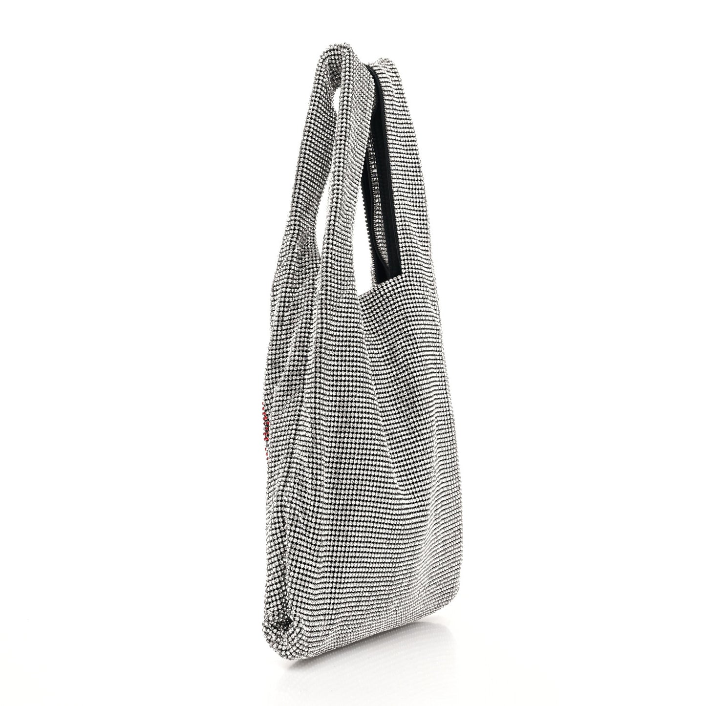 Crystal Wanglock Mini Shopper Silver