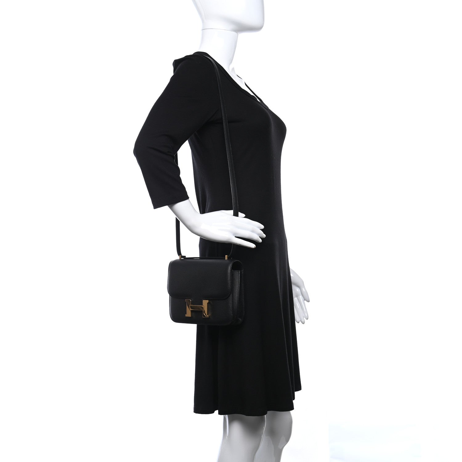 Hermes Epsom Constance 18 Black 2 of 12