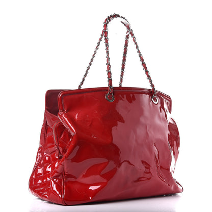 Chanel Vinyl XL Lipstick Tote Red 3 of 9