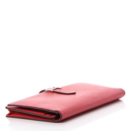 Hermes Epsom Bearn Gusset Wallet Bougainvillea 4 of 10