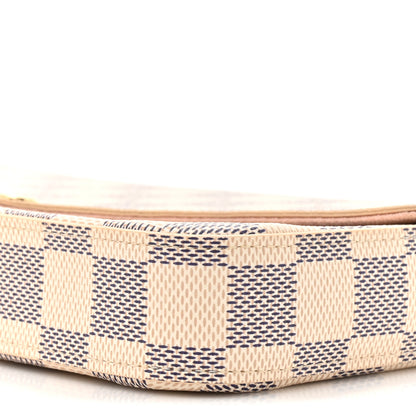Louis Vuitton Damier Azur Pochette Felicie Chain Wallet Rose Ballerine 12 of 18
