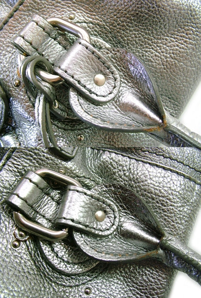 Chloe Leather Paddington Metallic Silver 14 of 15