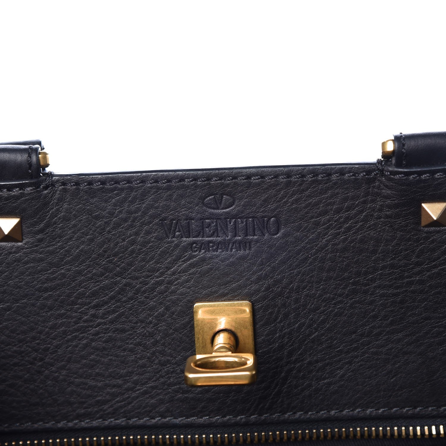 Valentino Garavani Calfskin Cotton Canvas VLTN Print Medium Joylock Satchel Green 9 of 9