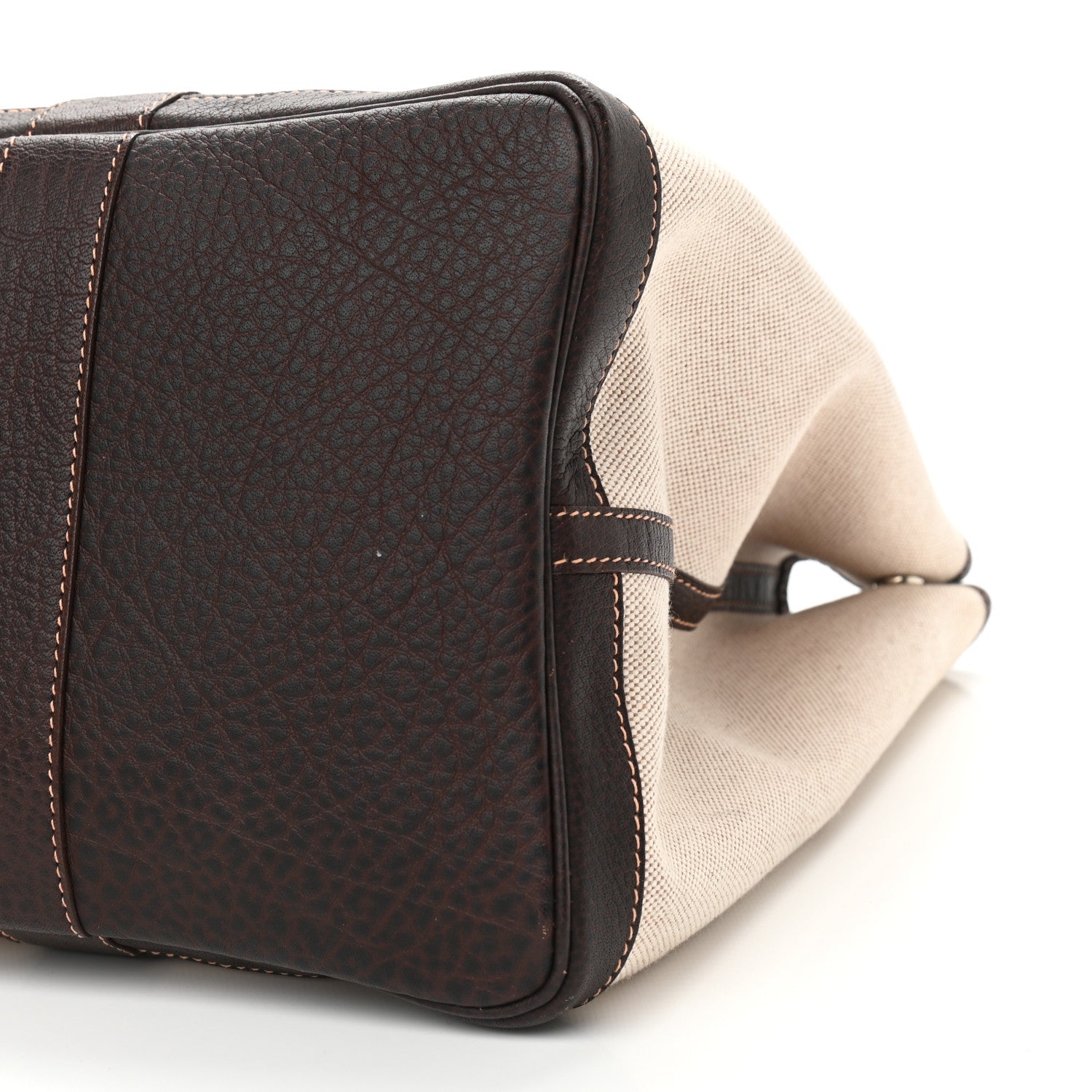 Hermes Toile Buffle Gala Garden Party Tote 49 GM Marron Fonce 11 of 15