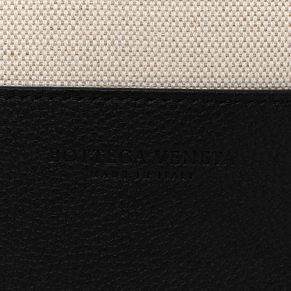 Bottega Veneta Canvas Calfskin Backpack Natural Black 7 of 9