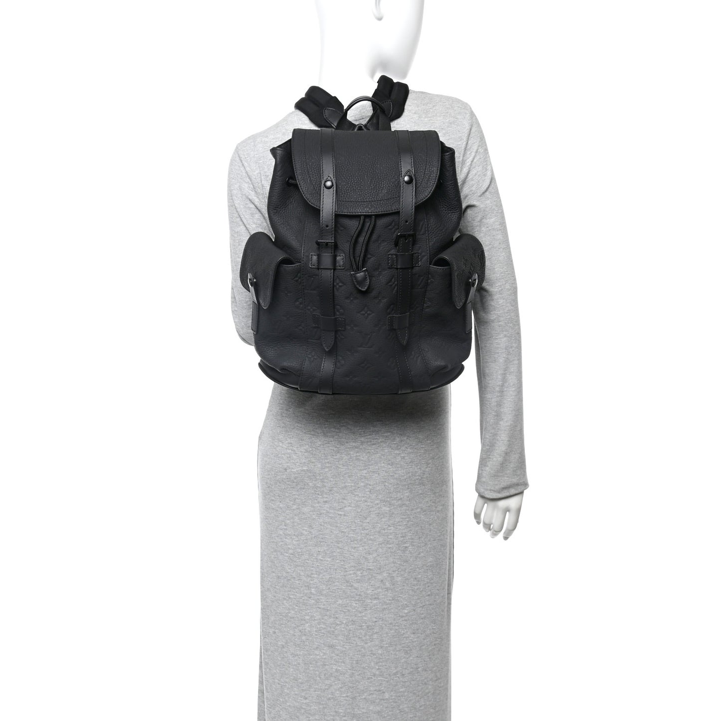 Taurillon Monogram Christopher PM Backpack Black