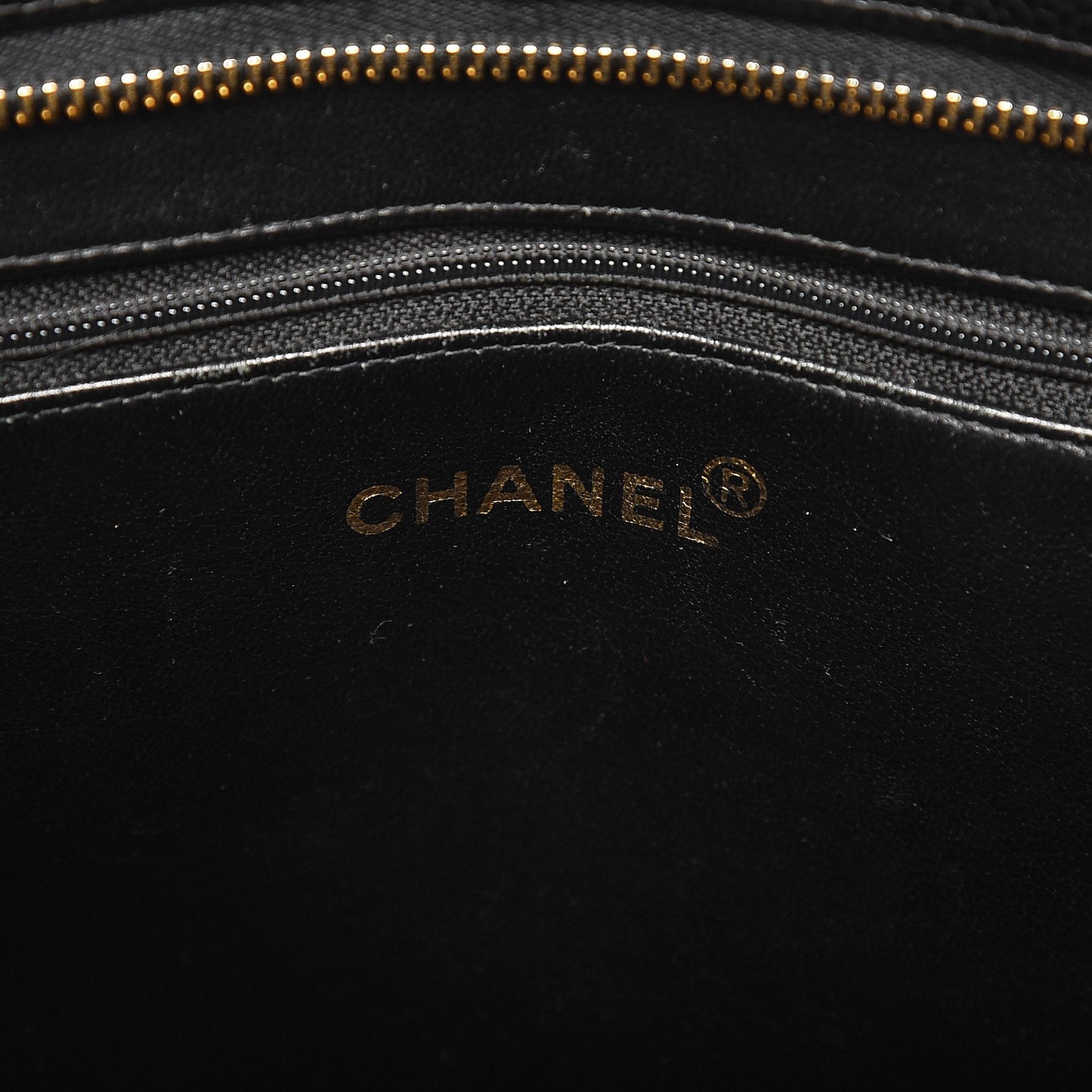Caviar Quilted Medallion Tote Black