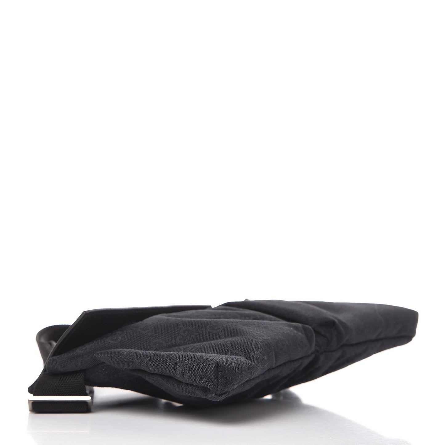 GG Monogram Double Pocket Belt Bag Black