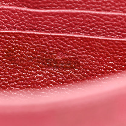 Gucci Monogram Textured Dollar Calfskin Web Mini Messenger Bag Rosso Ancora 6 of 10