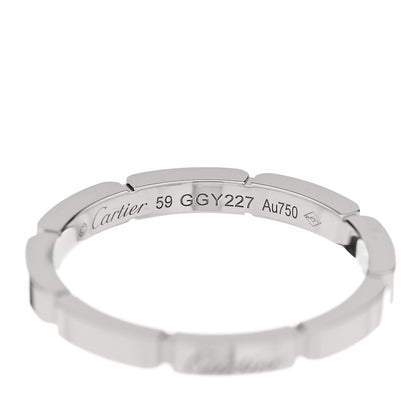 Cartier 18K White Gold 2.5mm Maillon Panthere Wedding Band Ring 59 8.75 4 of 4