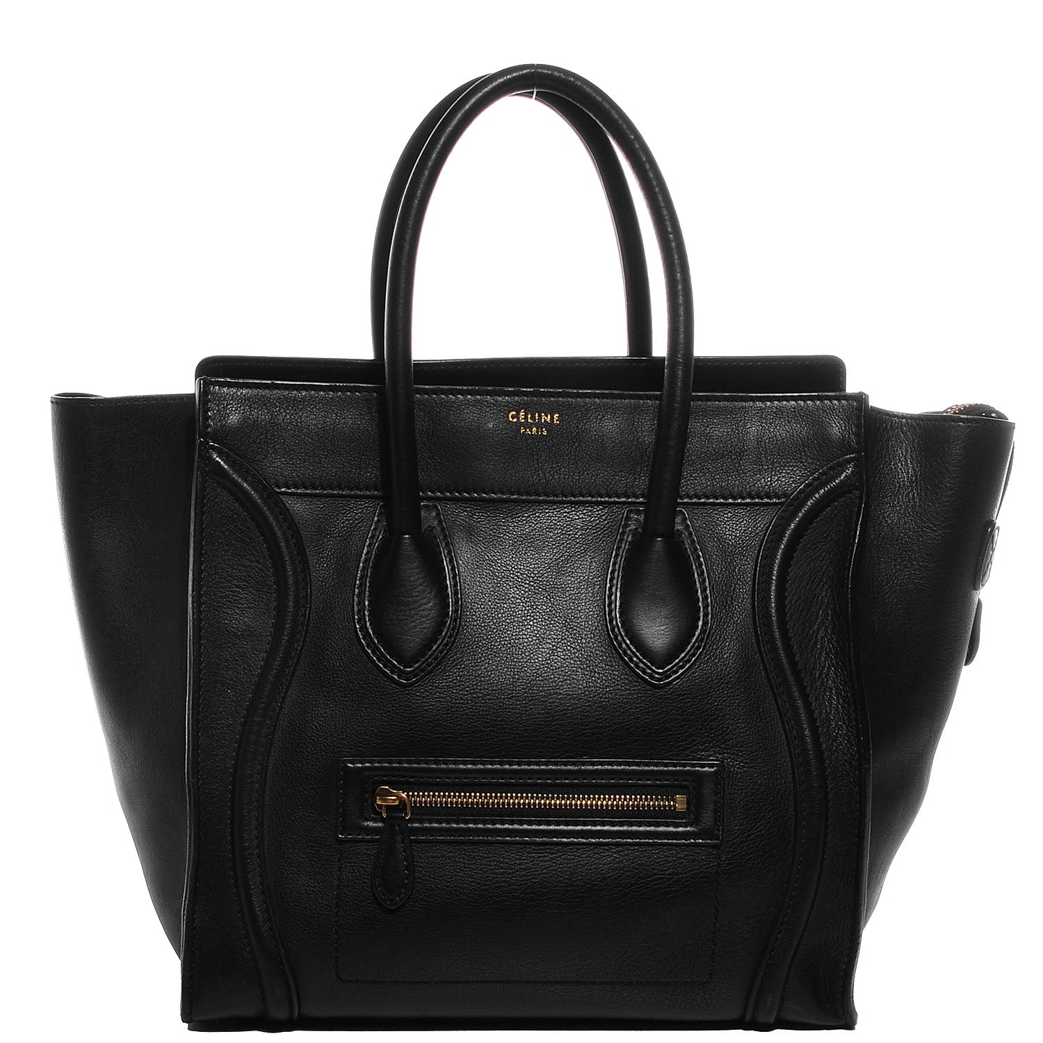 Celine Smooth Calfskin Mini Luggage Black 1 of 8