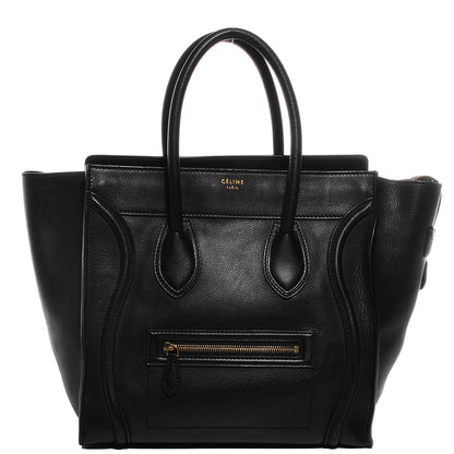 Celine Smooth Calfskin Mini Luggage Black 1 of 8
