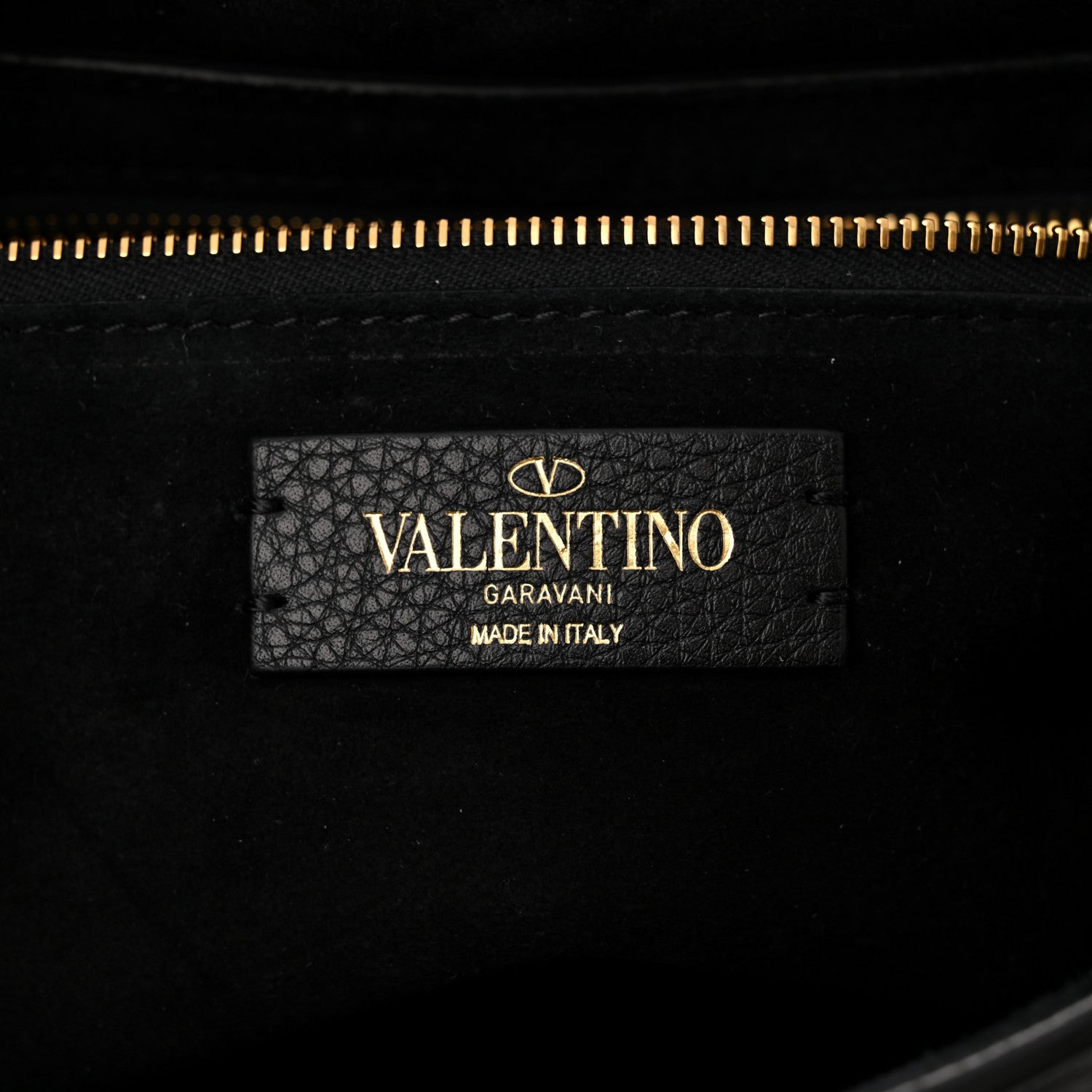 Valentino Garavani Grained Calfskin Large Roman Stud Shoulder Bag Black 6 of 9