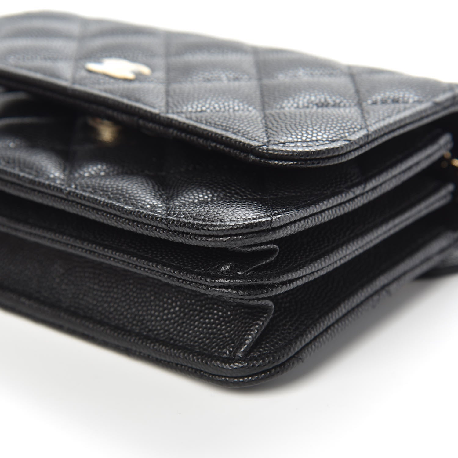 Chanel Caviar Quilted Mini Wallet On Chain WOC Black 10 of 10