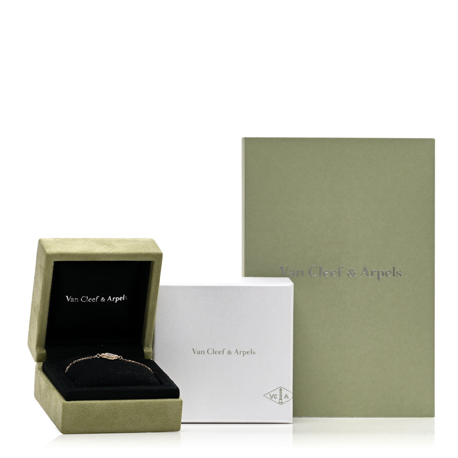 Van Cleef & Arpels 18K Yellow Gold Mother of Pearl Sweet Alhambra Bracelet 7 of 9