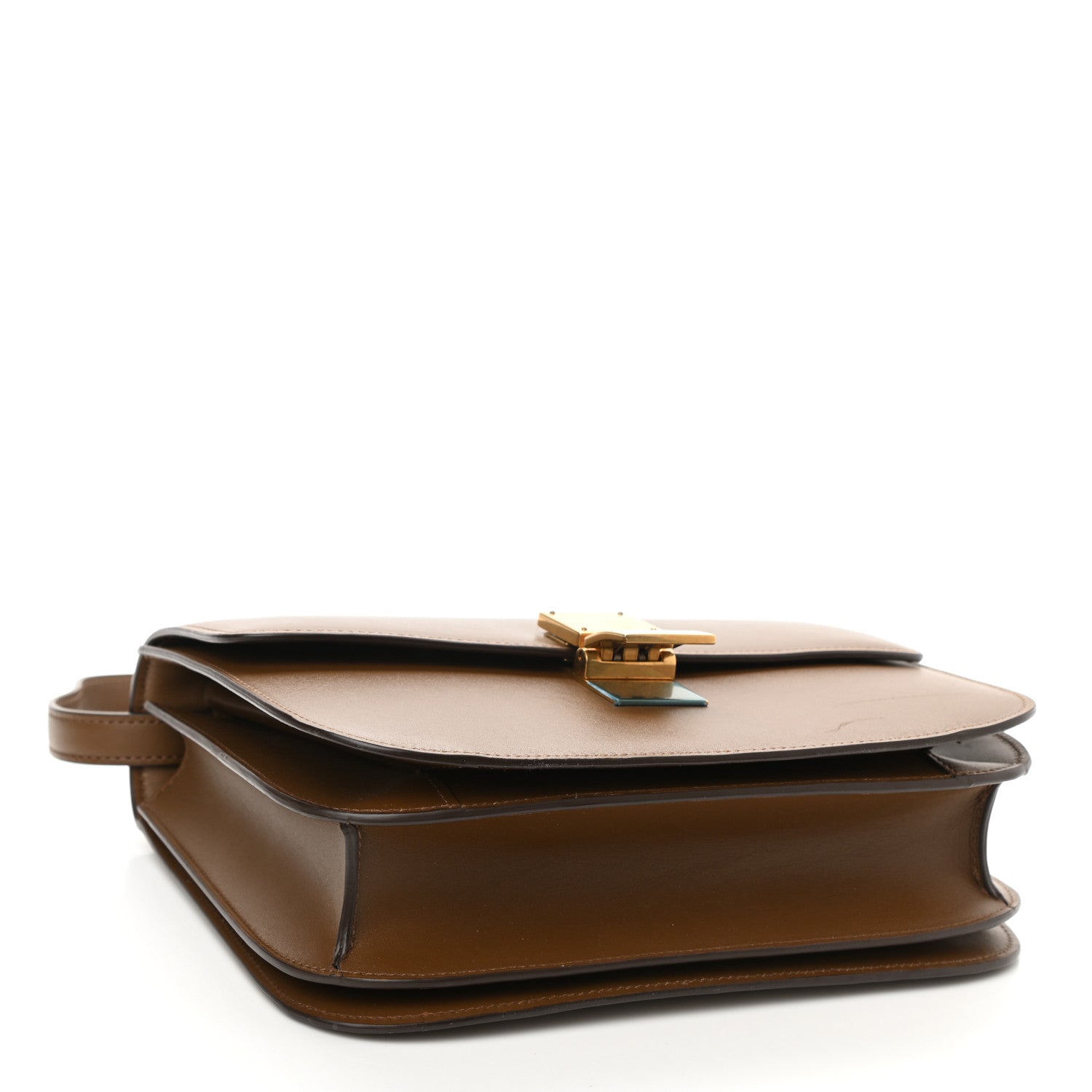 Celine Box Calfskin Medium Classic Box Flap Bag Camel 4 of 8