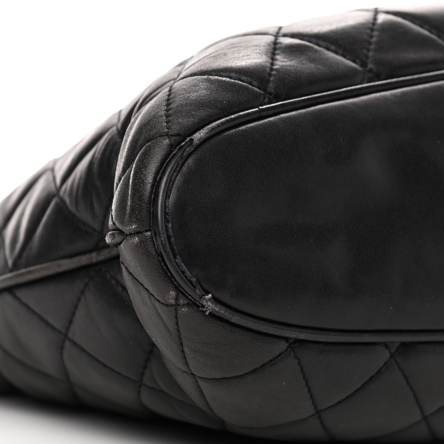 Chanel Lambskin Quilted Shoulder Bag Black 10 of 11
