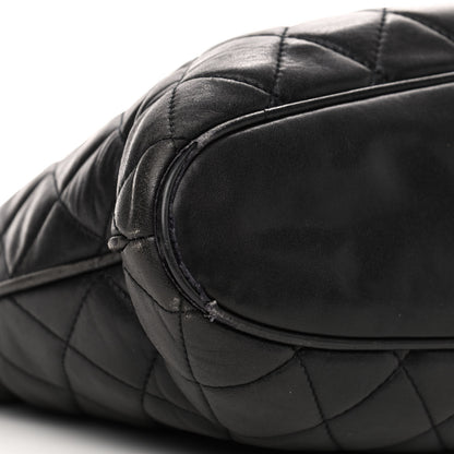 Chanel Lambskin Quilted Shoulder Bag Black 10 of 11